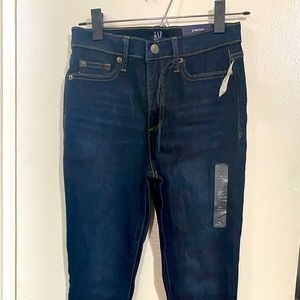 GAP Extra High Rise Skinny Jeans (Dark Wash)